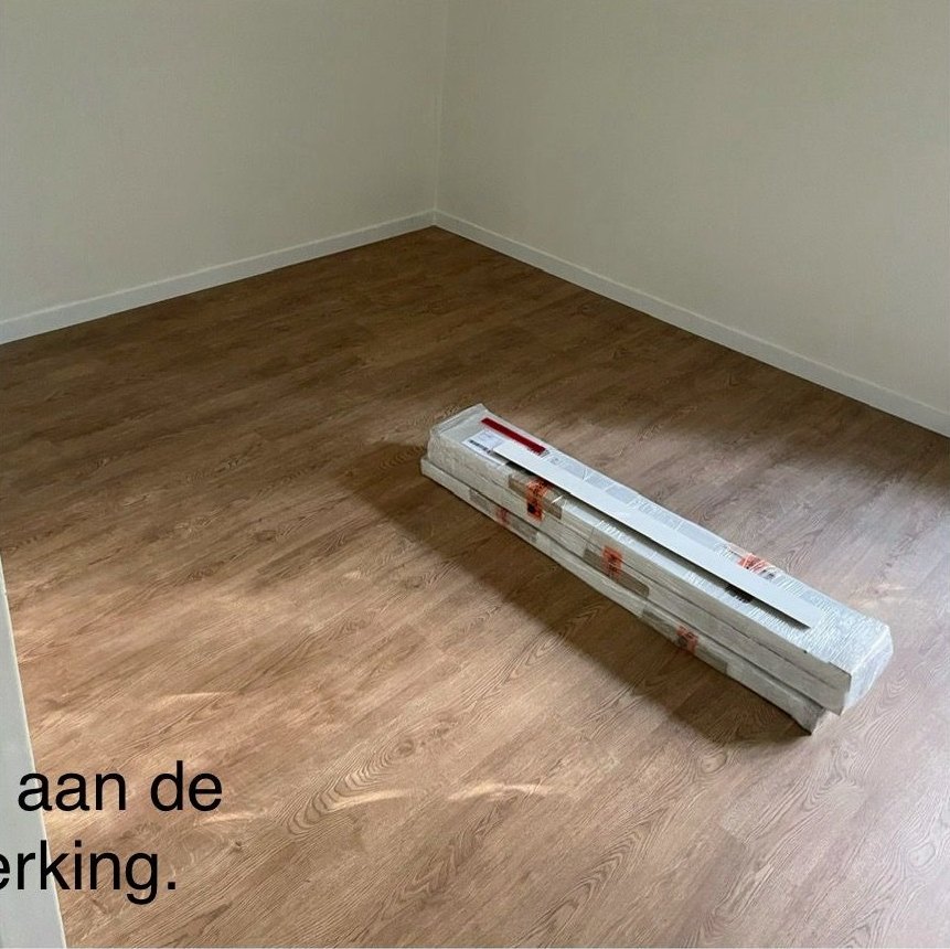 Laminaat in aanleg