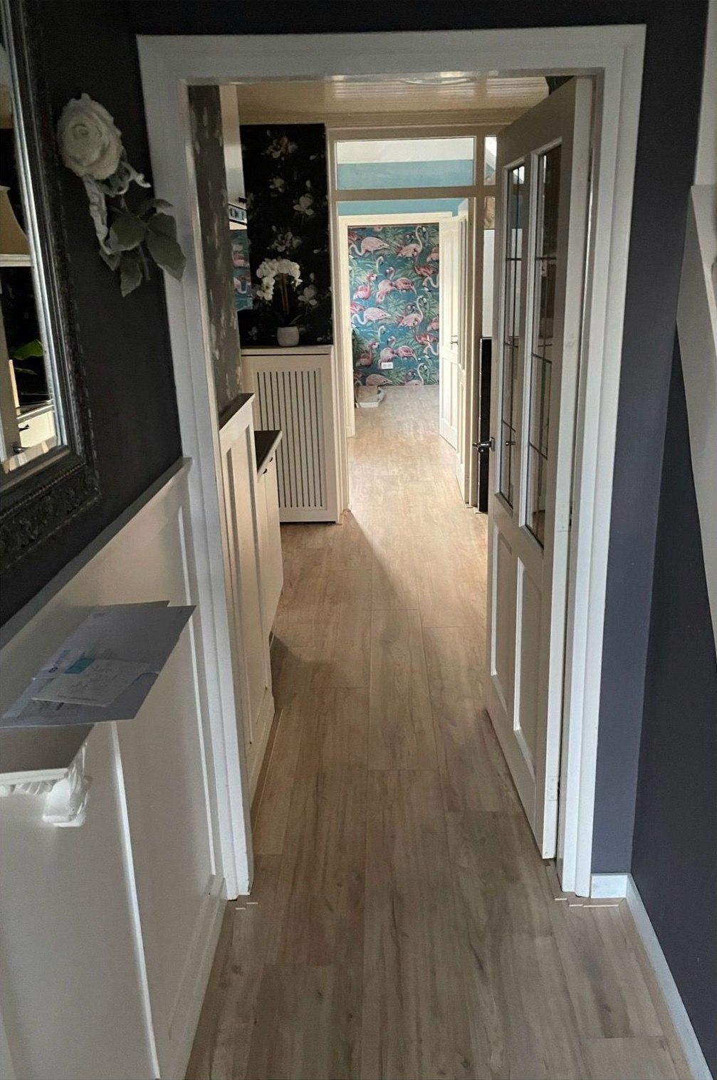 Lege kamer, laminaat