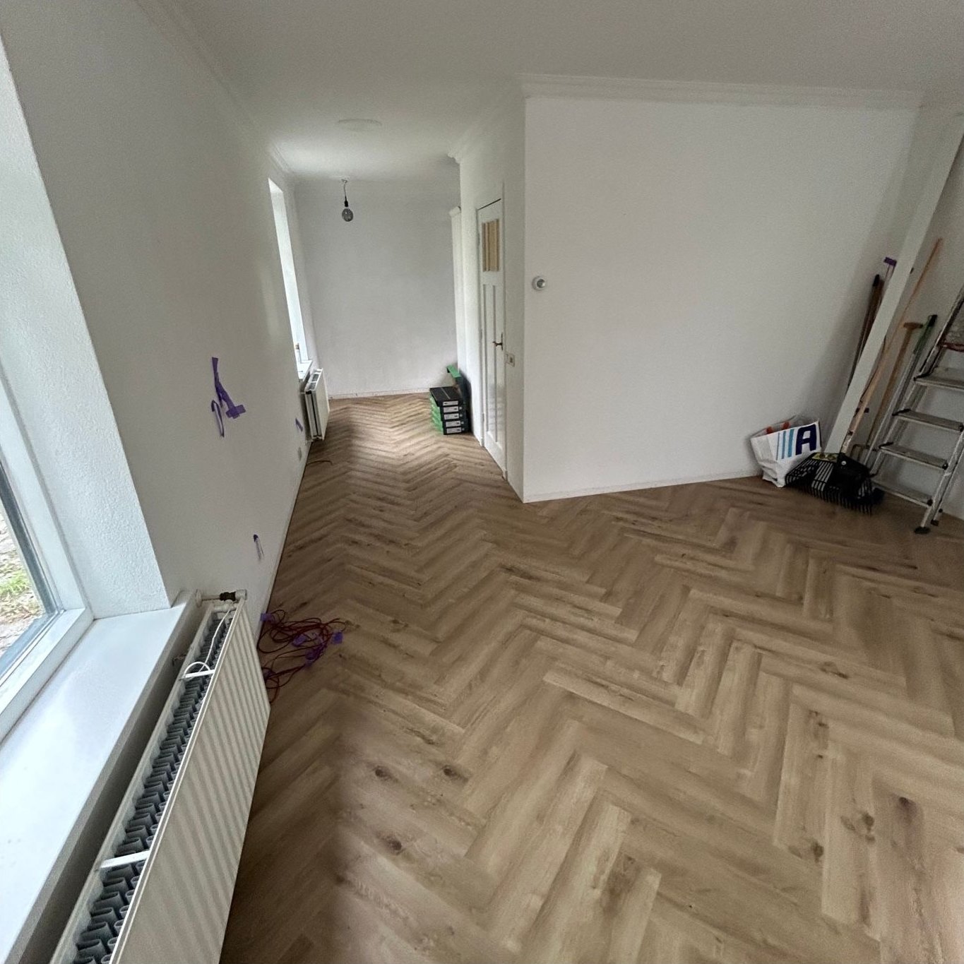 Laminaat, lege kamer